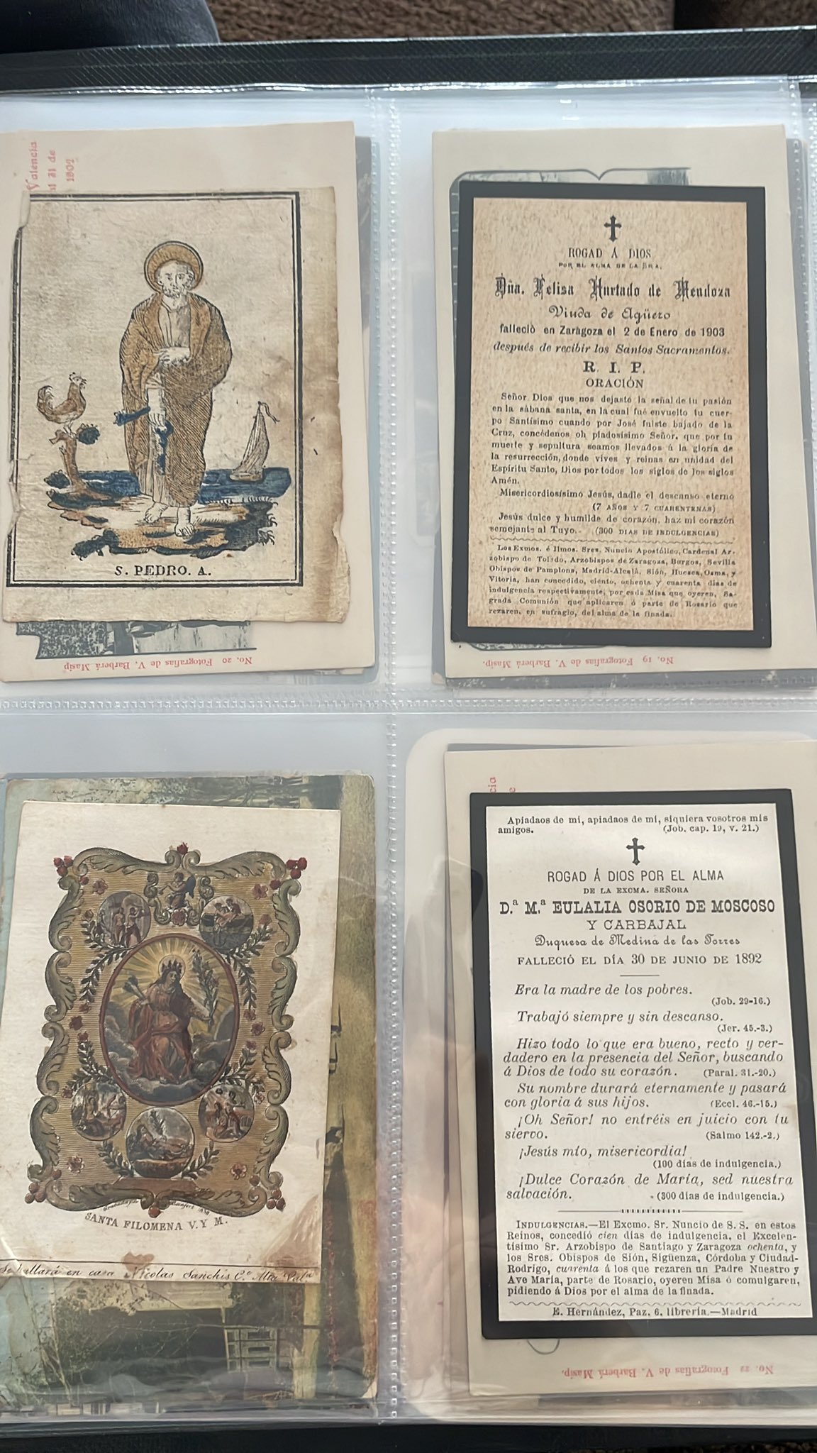 Estampitas religiosas